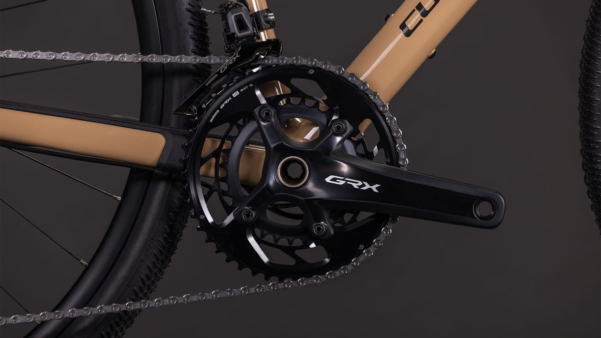 CUBE Nuroad Race cappuccino black Rahmen und Gabel
