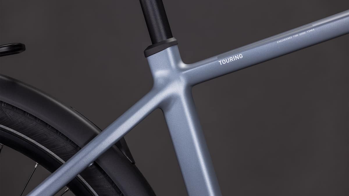 CUBE Touring Hybrid Pro 800 pearlgrey grey Rahmen und Motor