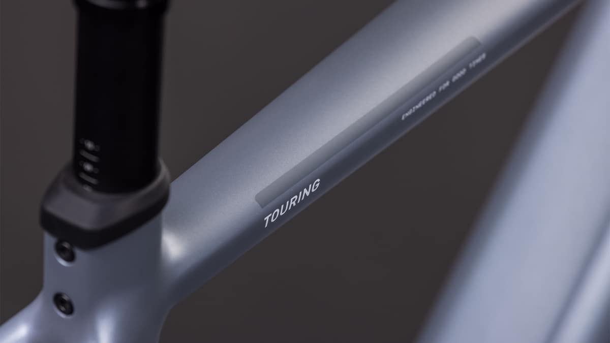 CUBE Touring Hybrid Pro 800 pearlgrey grey Cockpit und Frontbereich